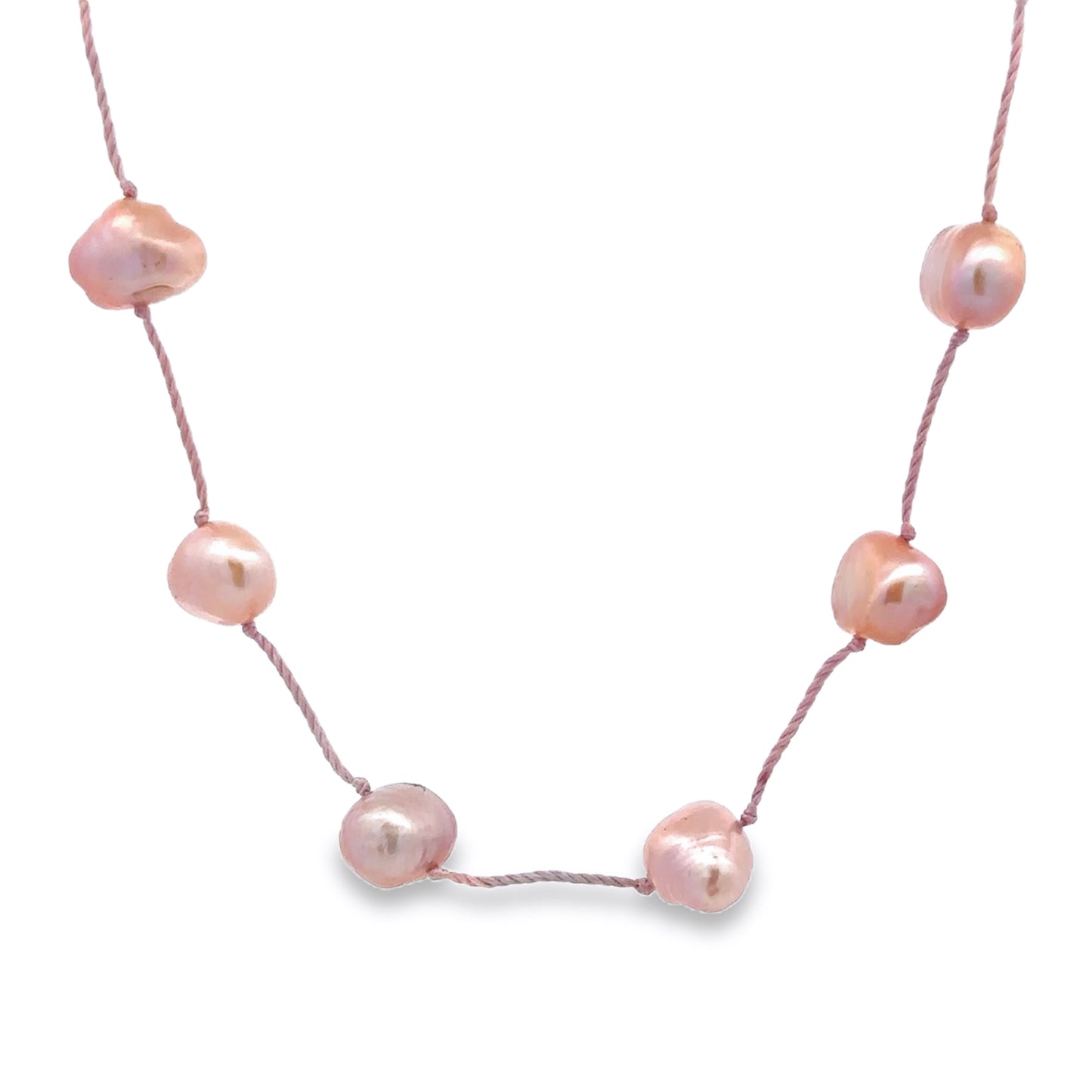 Baroque Pink Pearl Necklace - SHOPKURY.COM