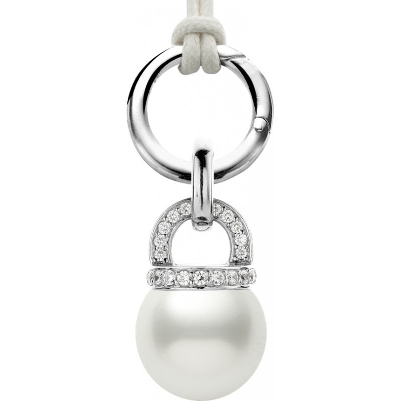 White Pearl Carrier Necklace - SHOPKURY.COM