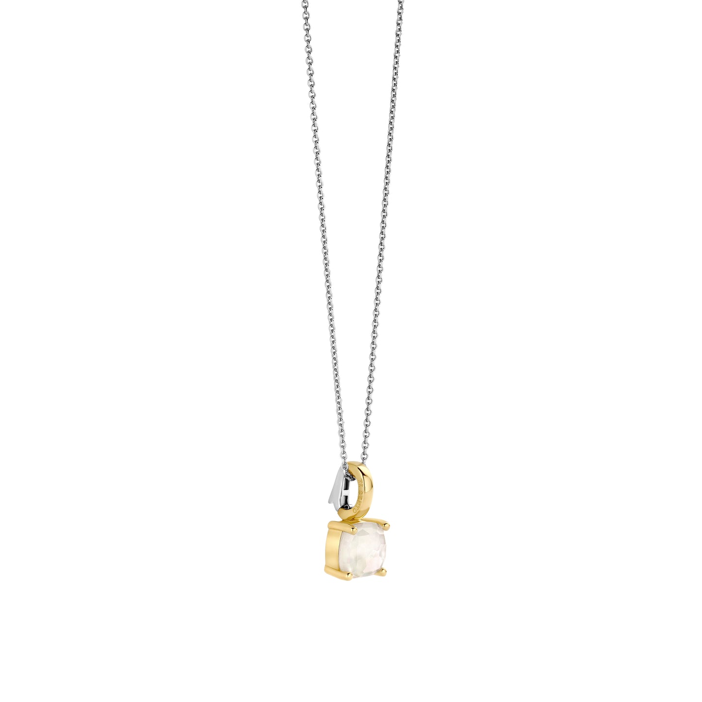 Milky Quartz Prong Set Necklace - SHOPKURY.COM