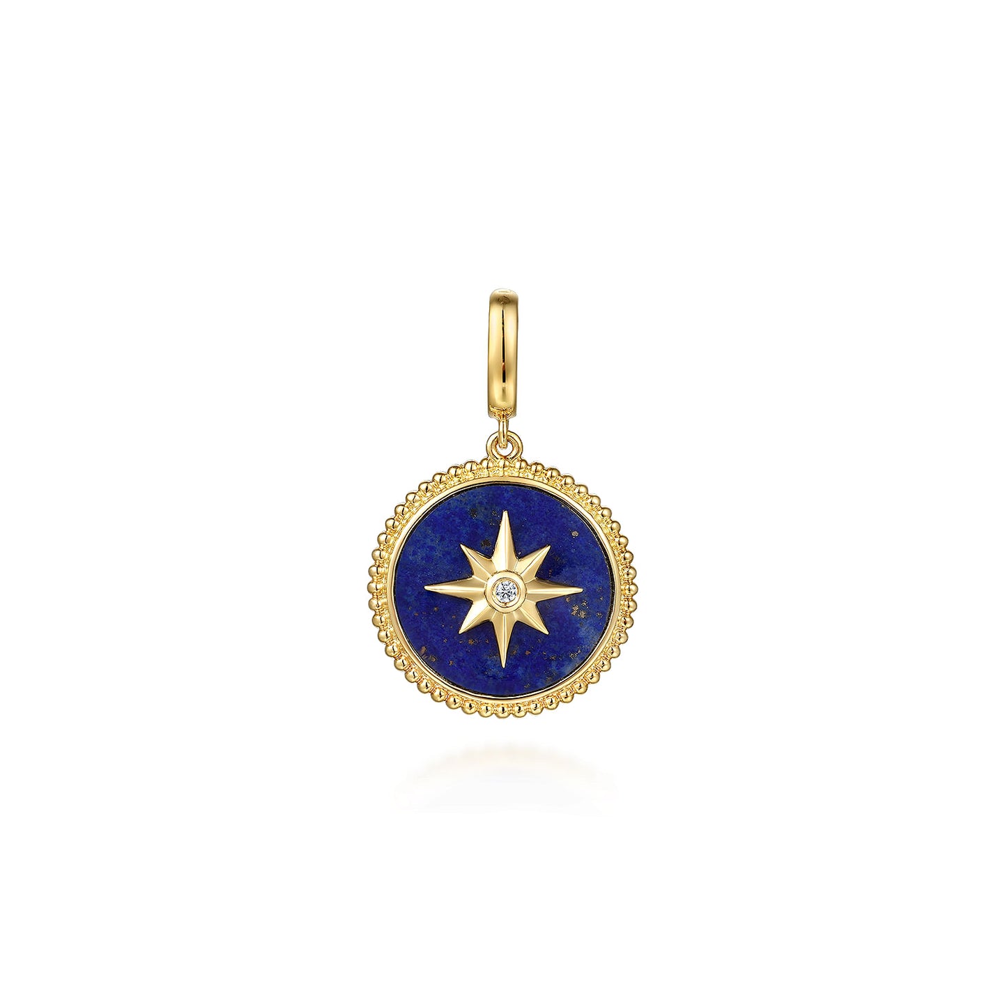 Lapis Lazuli Star Pendant 18MM - SHOPKURY.COM