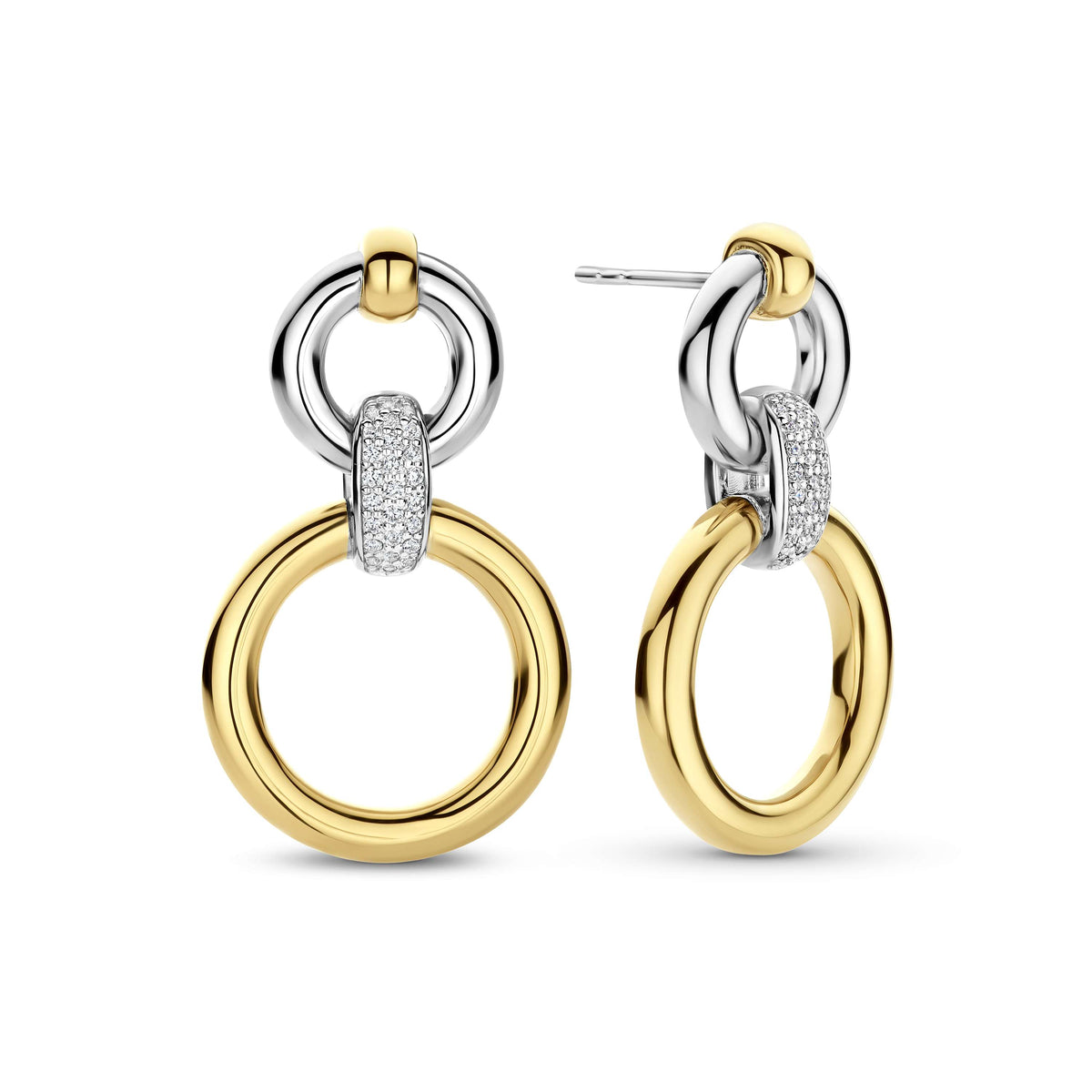 Revolve Double Circle Earrings by TI SENTO