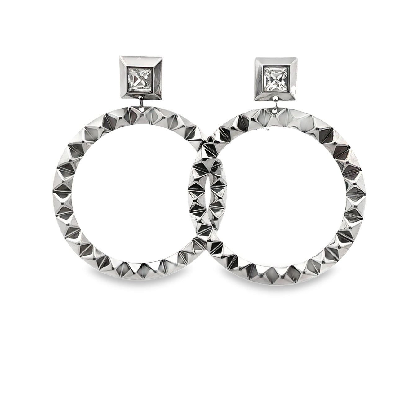 Rebel Rhodium Dangle Earrings - SHOPKURY.COM