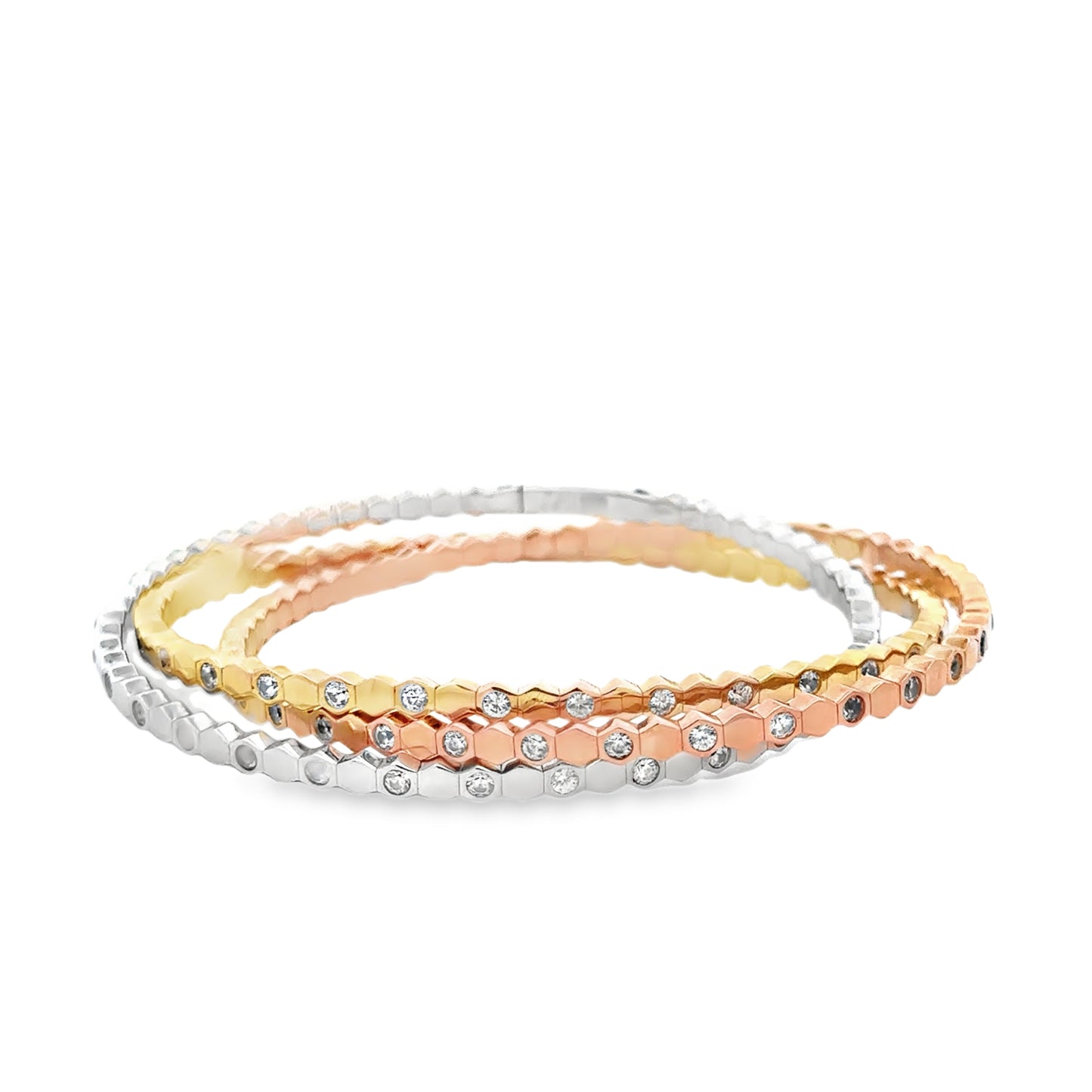 Three Gold Bracelet Trio - SHOPKURY.COM