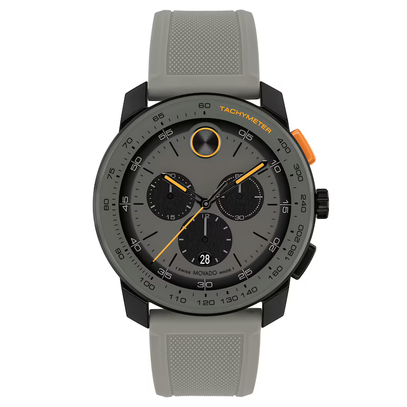 Bold TR90 Chronograph Grey/Black/Orange 42MM Watch - SHOPKURY.COM