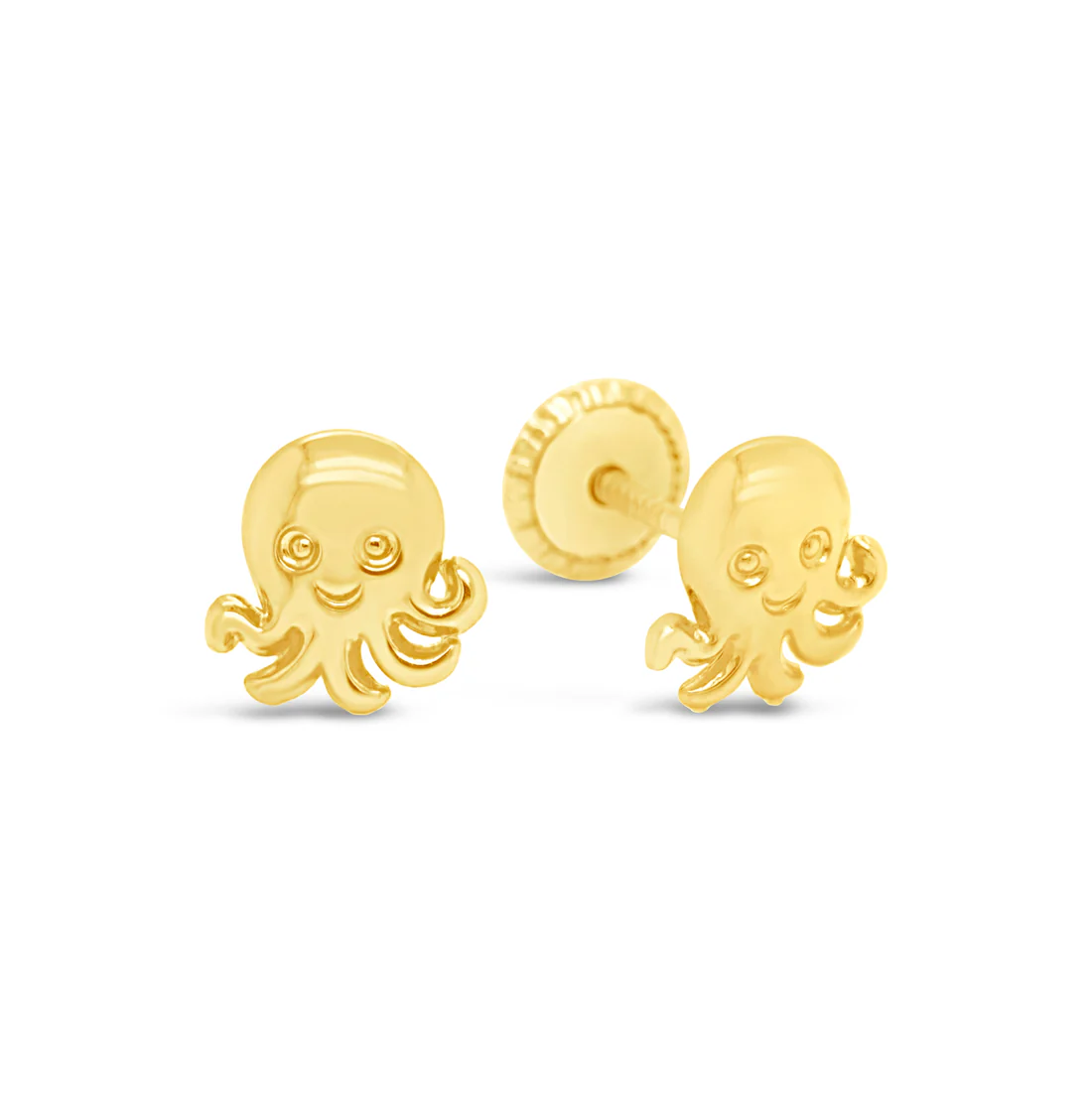 Octopus Stud Earrings by KURY COLLECTION