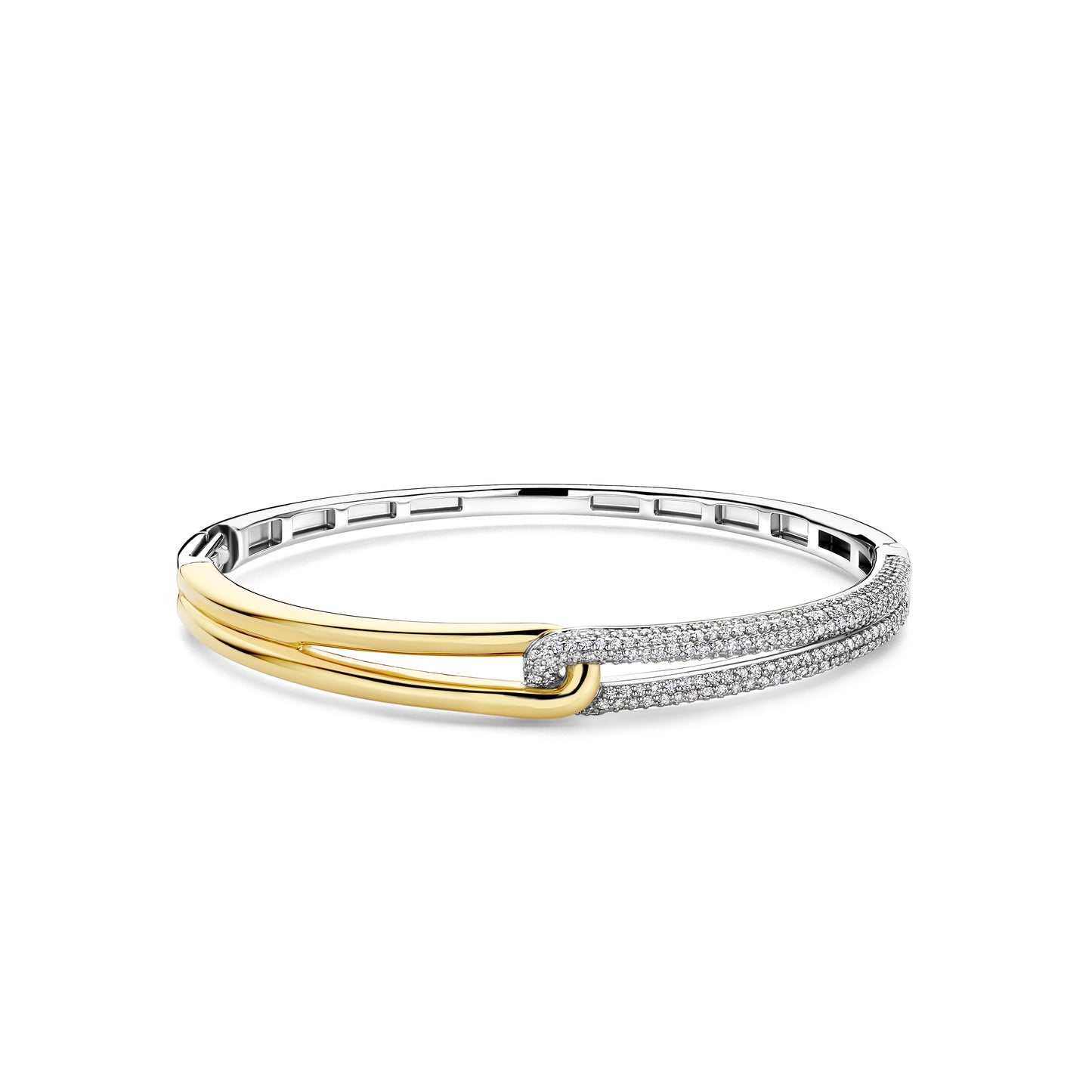 Bonds Two Tone Bangle Bracelet - SHOPKURY.COM