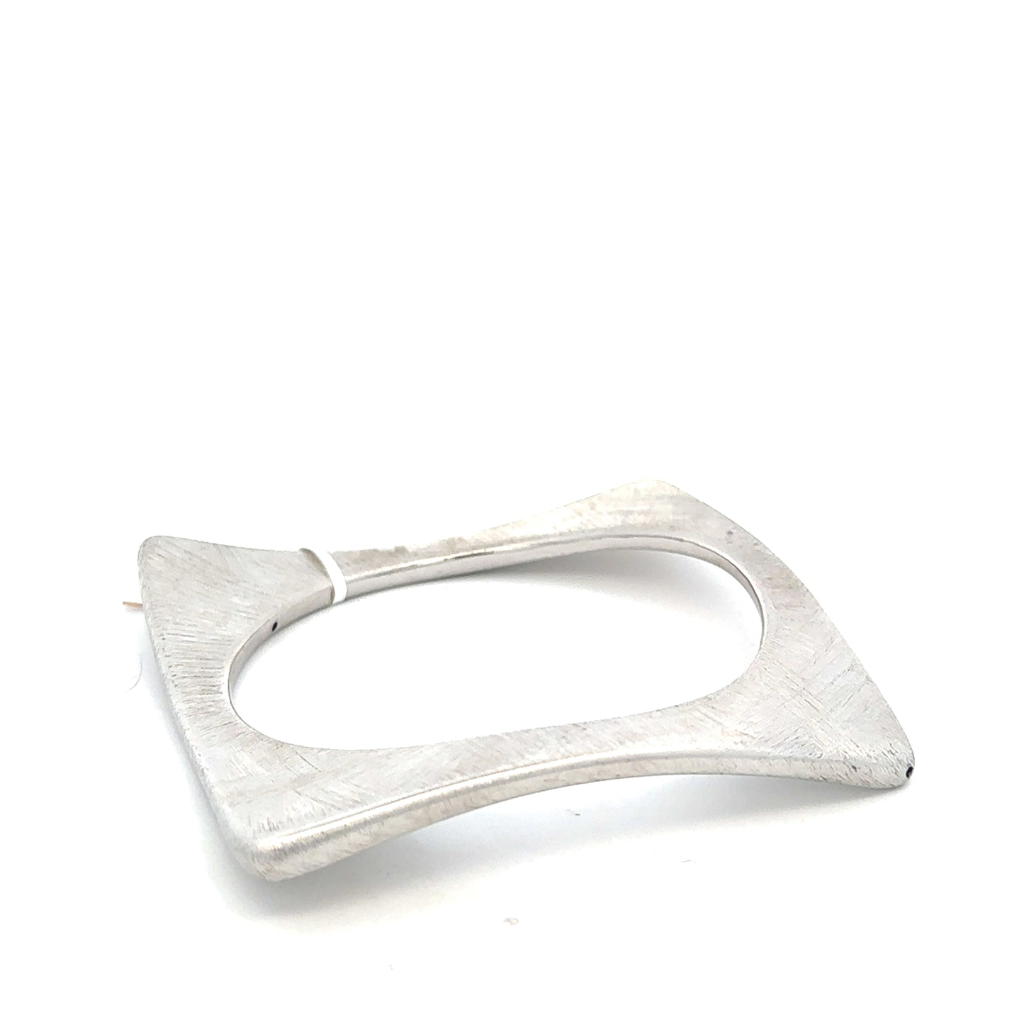 Silver Squared Bangle Bracelet - SHOPKURY.COM
