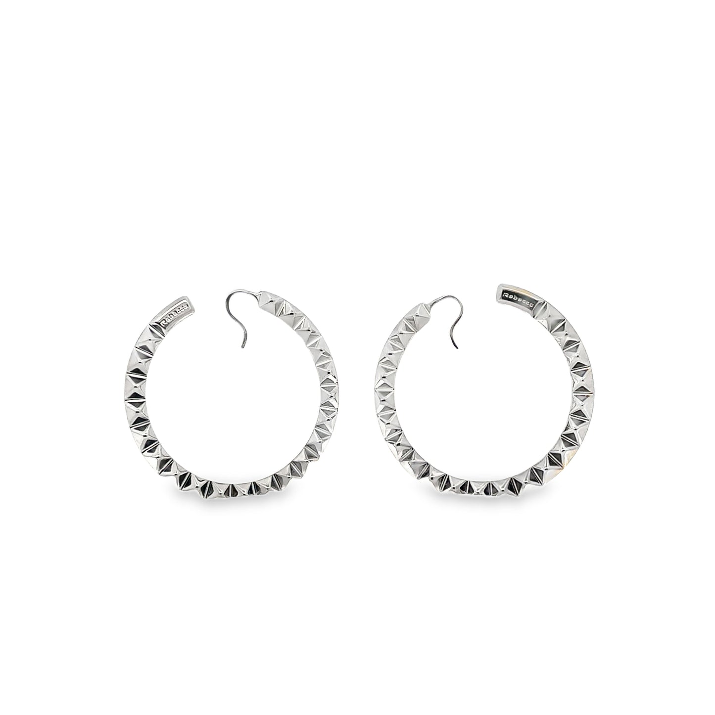 Rebel Black Hoop Earrings - SHOPKURY.COM
