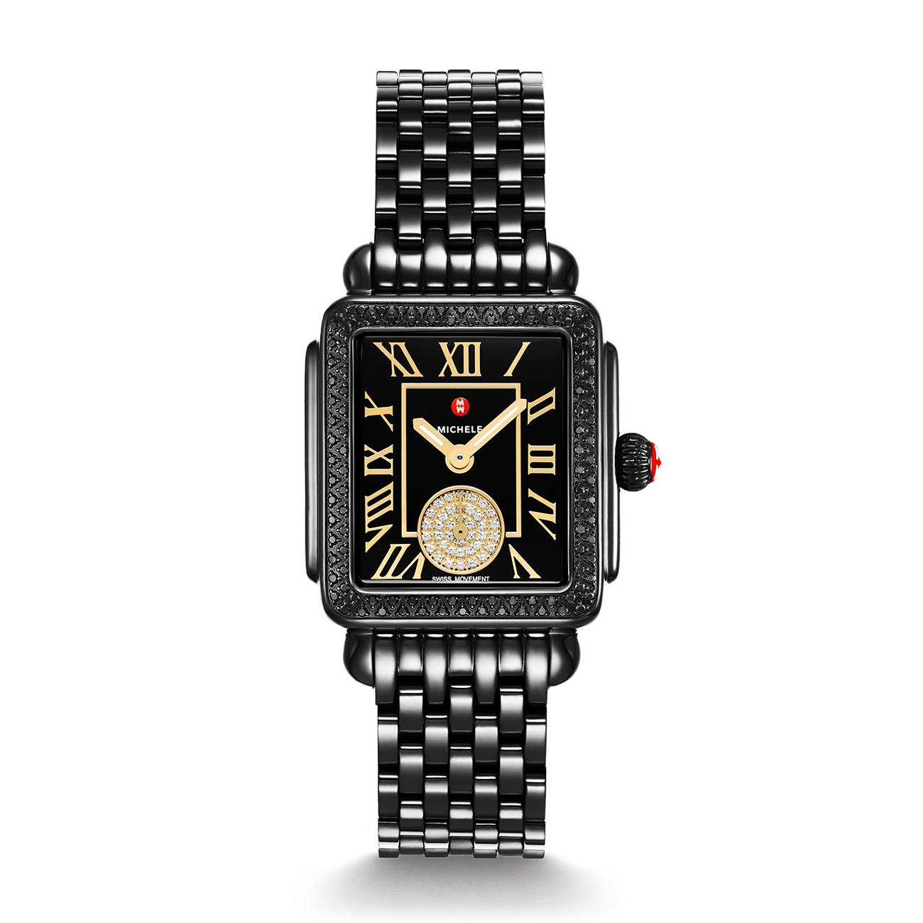 Deco Madison Mid Black Diamond 31MM Watch - SHOPKURY.COM