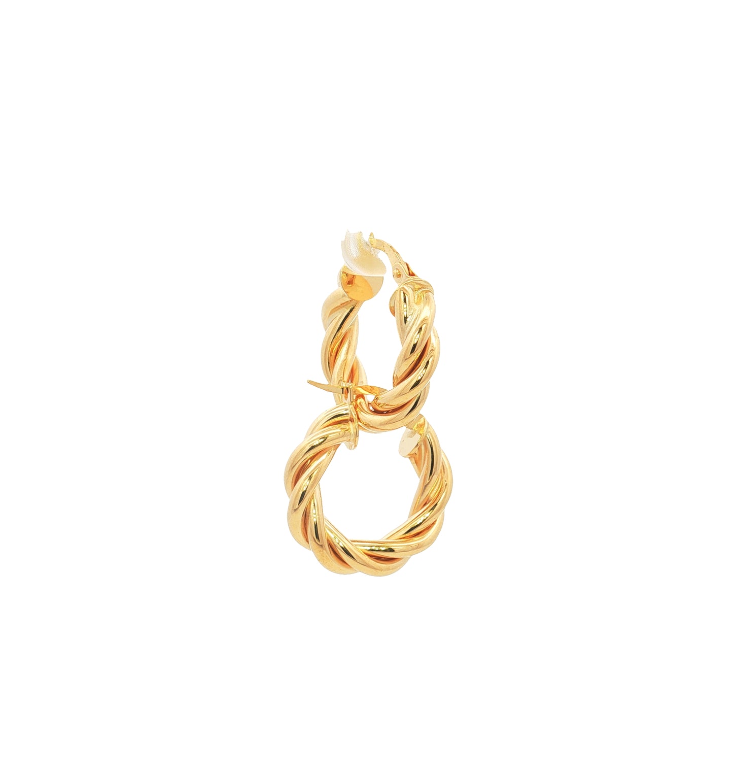 Twist 19MM Hoop Earrings - SHOPKURY.COM