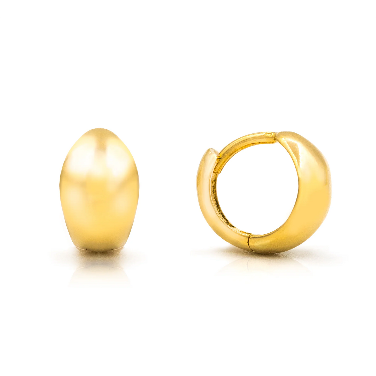 Dome 8MM Huggie Earrings - SHOPKURY.COM