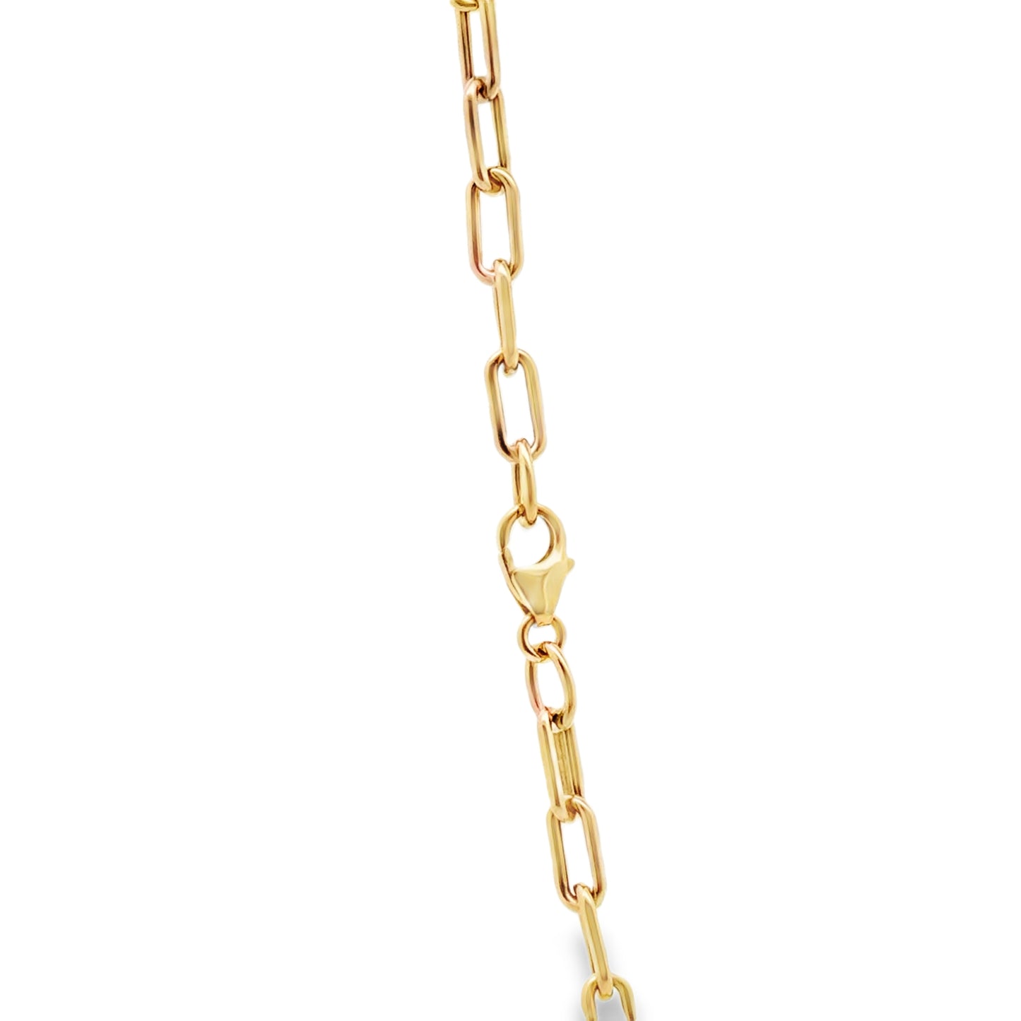 Paperclip Hollow 8X3.5MM Chain - 16 inches - SHOPKURY.COM