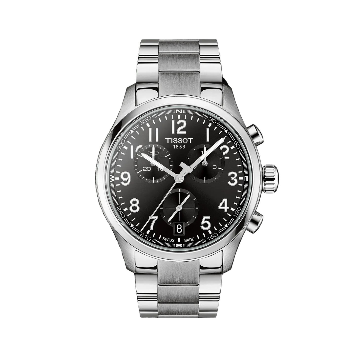 Chrono L 42mm Watch with Black Dial by TISSOT