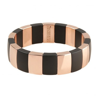 Aura Black Matte Ceramic and Rose Gold Bracelet - SHOPKURY.COM