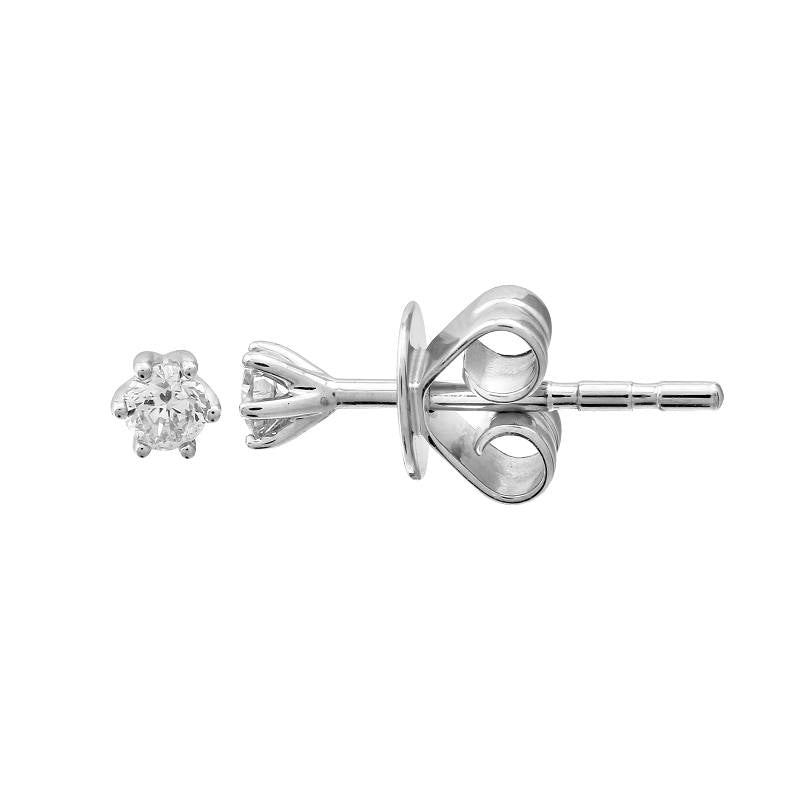 .10ct Solitaire Diamond Five Prong Stud Earrings - SHOPKURY.COM