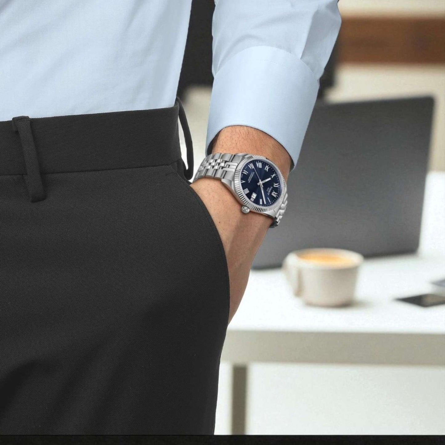 Ballade Navy Blue 39MM Watch - SHOPKURY.COM