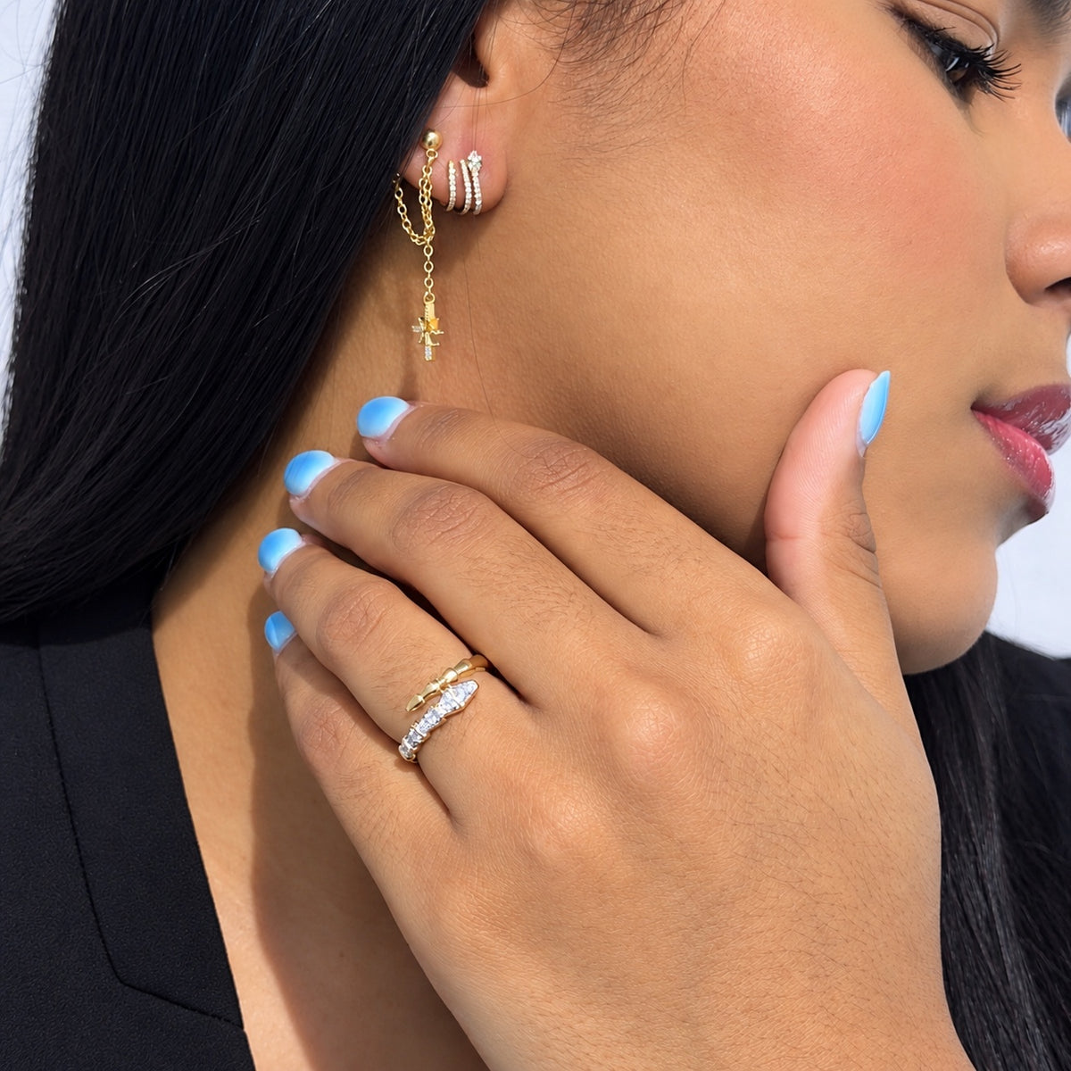 .18 CT Snake Ring by KURY COLLECTION