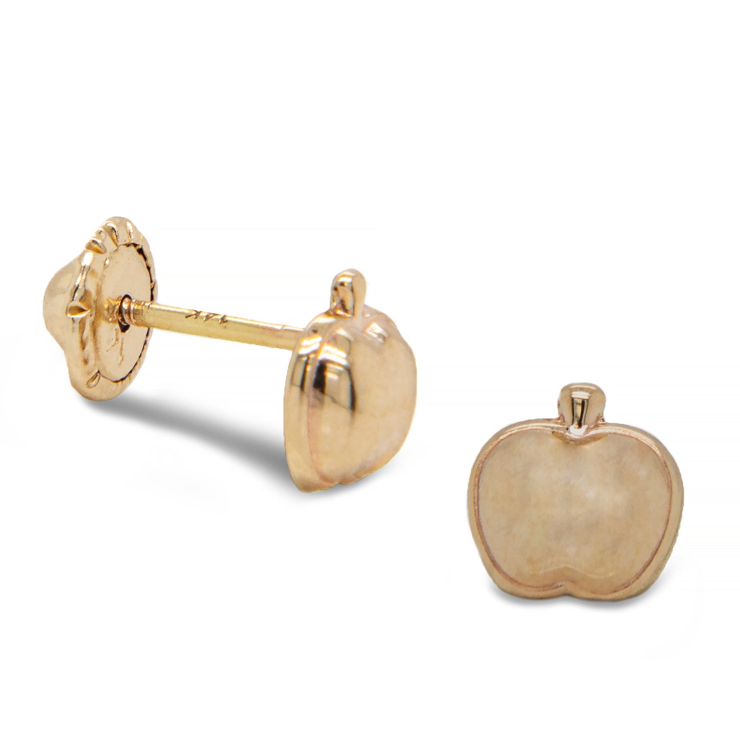 Apple Stud Earrings by KURY COLLECTION