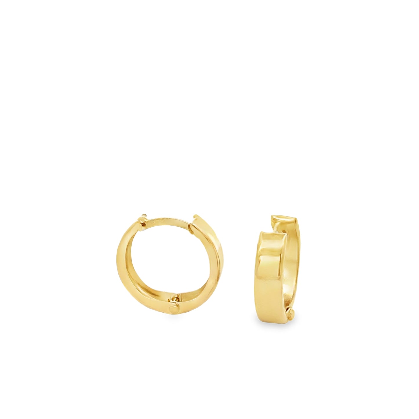 Flat Huggie Earrings 15MM - SHOPKURY.COM