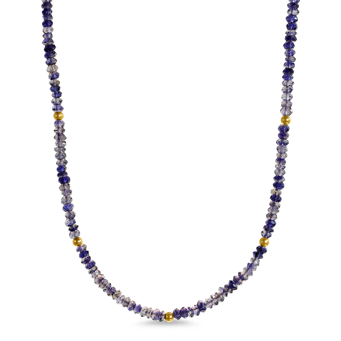 Natural Iolite Gemstones Necklace - SHOPKURY.COM