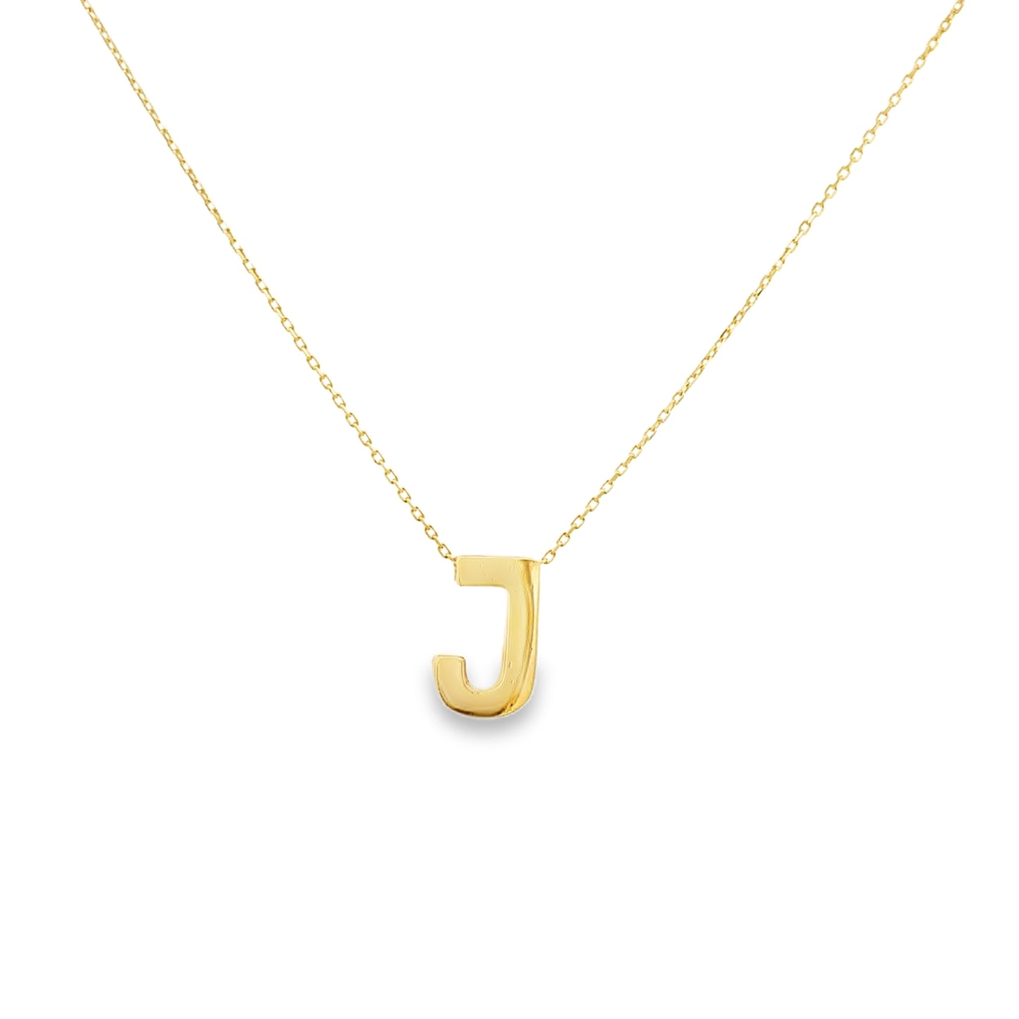 Gold J Initial Necklace - SHOPKURY.COM