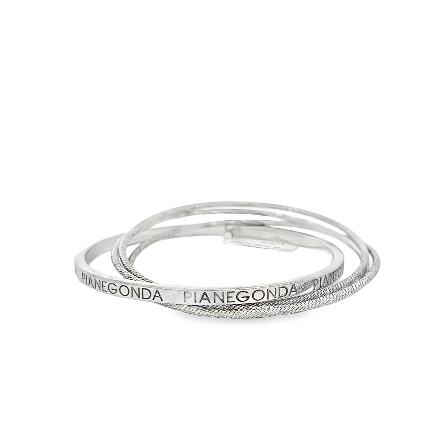 Love Circles Multi Bangle Bracelet w/Diamond Cut - SHOPKURY.COM