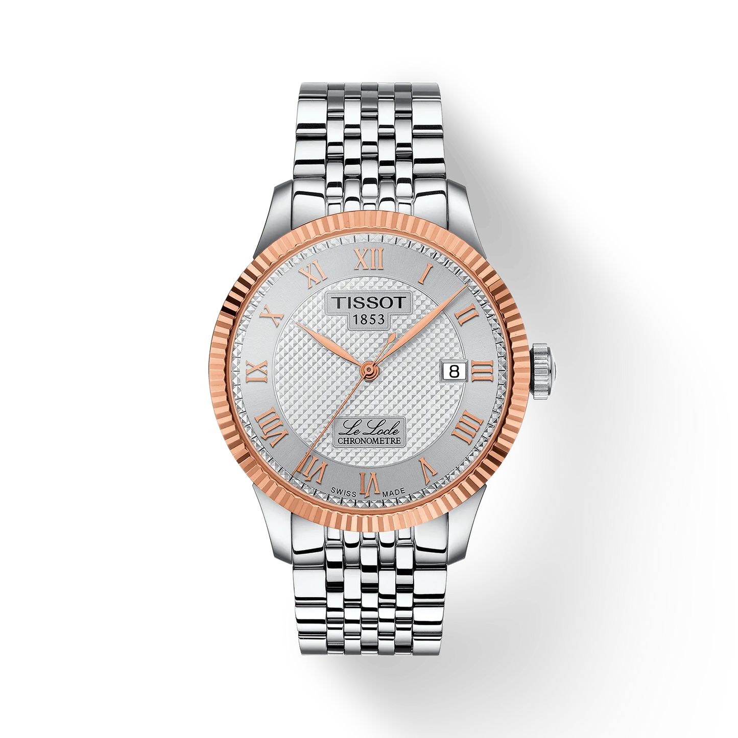 Le Locle 39MM 18K Rose Gold and Steel Watch - SHOPKURY.COM