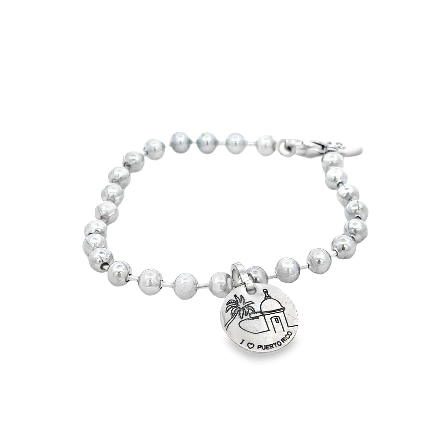 I Love Puerto Rico Charm Bracelet - SHOPKURY.COM