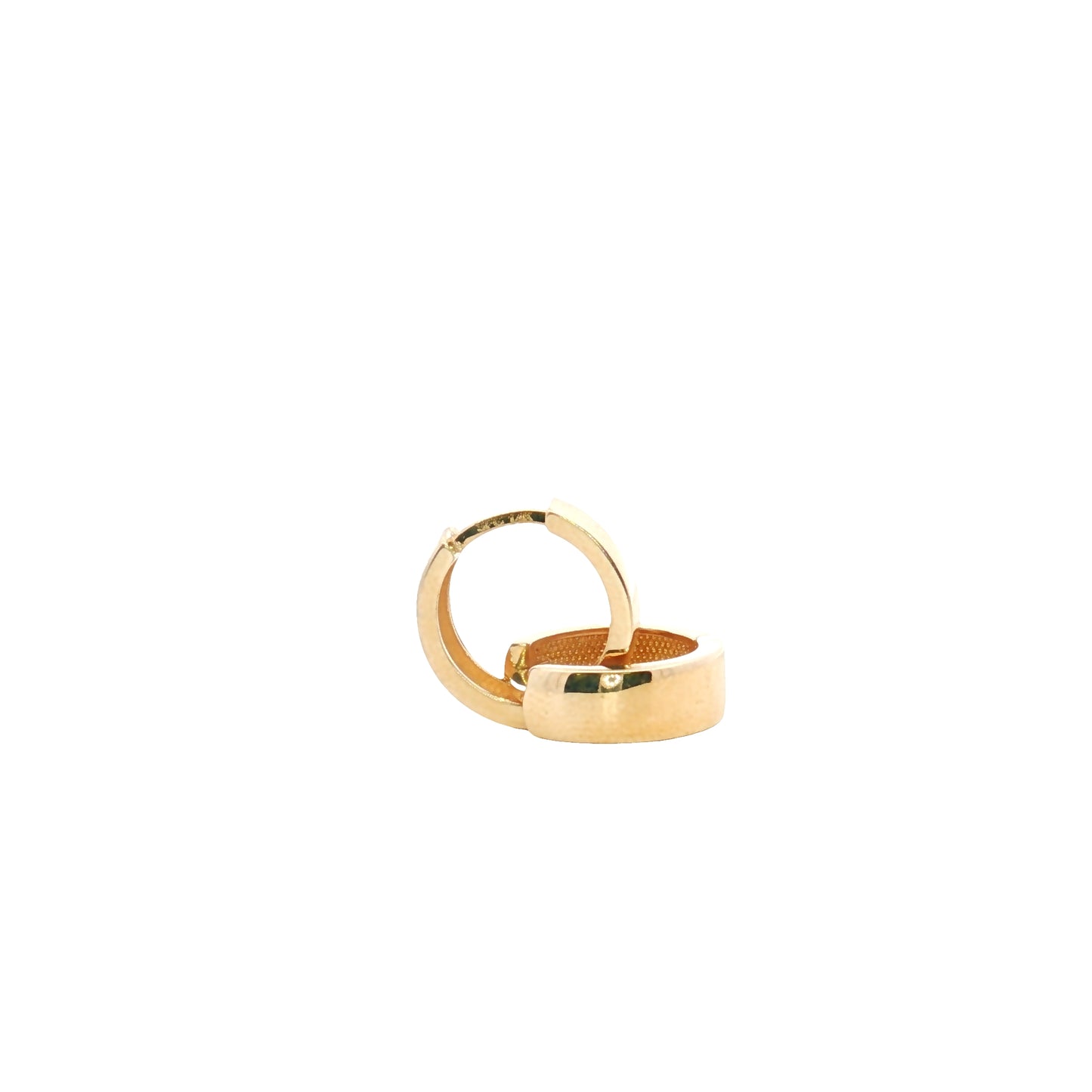 Flat 14MM Huggie Earrings - SHOPKURY.COM