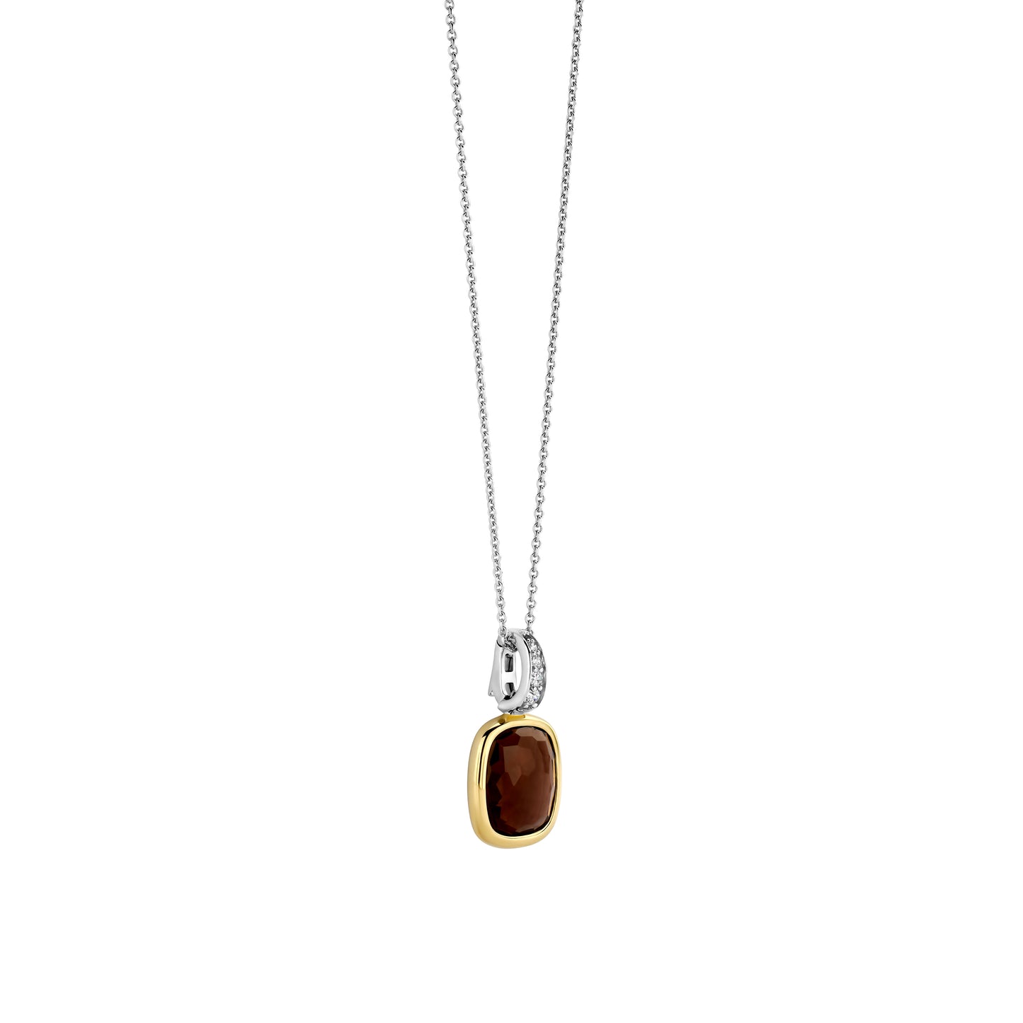 Smokey Quartz Facetted Necklace - SHOPKURY.COM