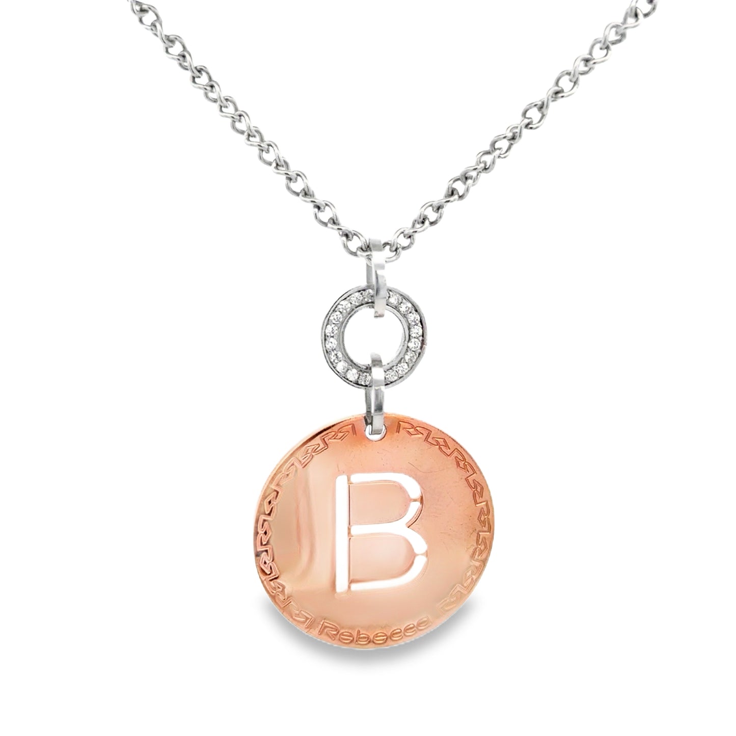 Large Initial Pendant Necklace (B) - SHOPKURY.COM