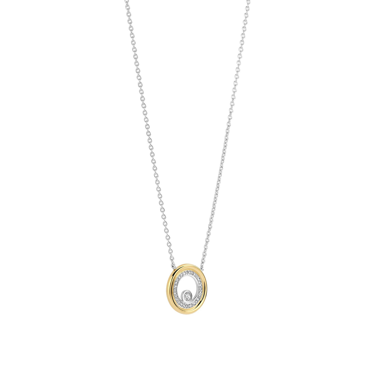 Double Circles Necklace by TI SENTO