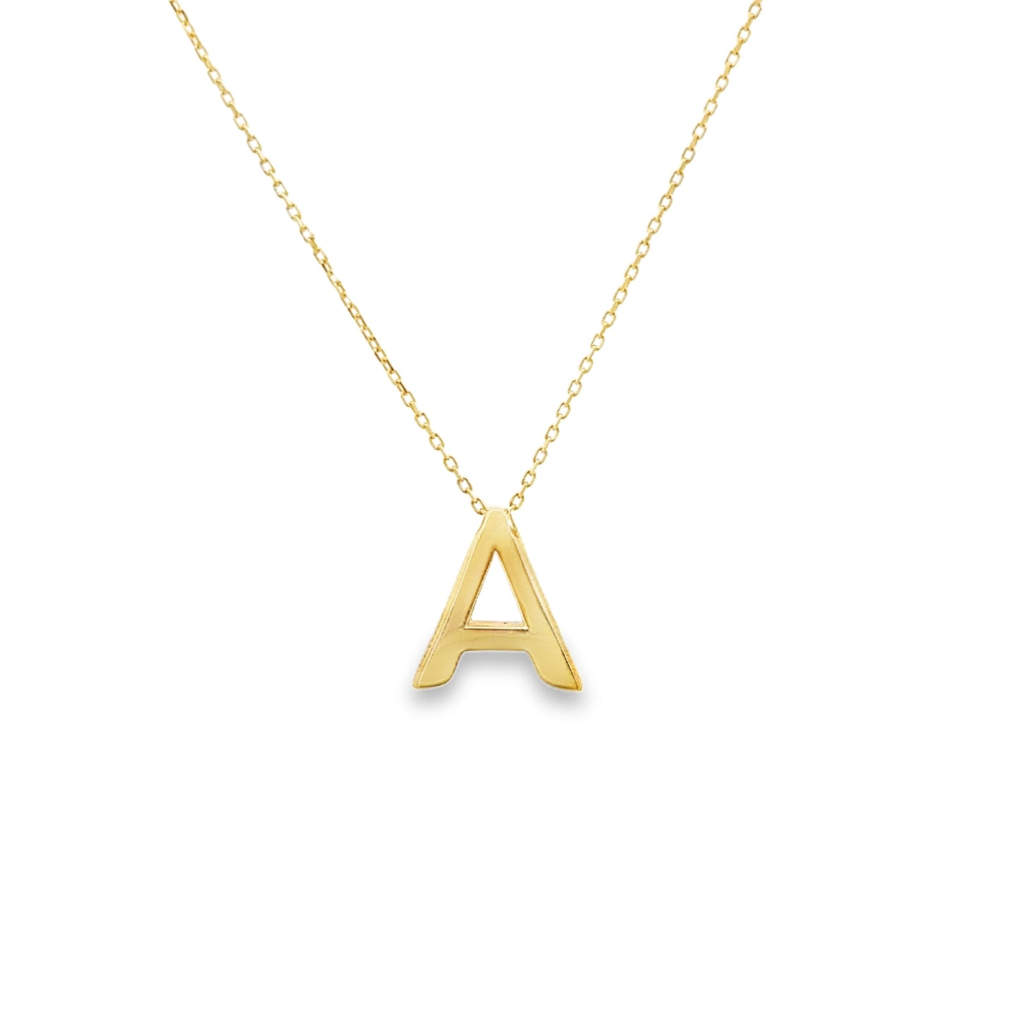 Gold A Initial Necklace - SHOPKURY.COM