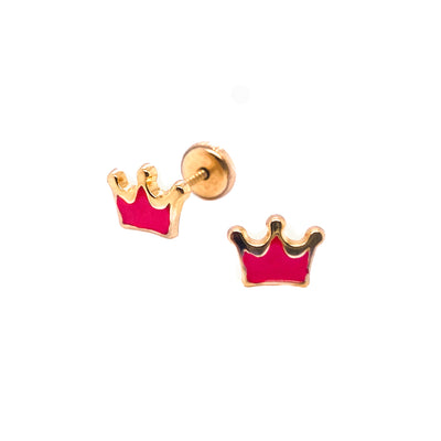 Red Crown Earrings by Kury - Available at SHOPKURY.COM. Free Shipping on orders over $200. Trusted jewelers since 1965, from San Juan, Puerto Rico.