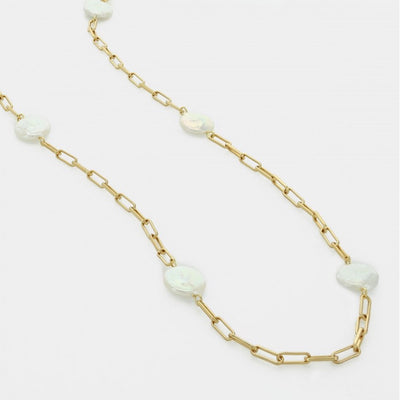 Flat Pearl Paper Clip Multi Way Chain by Kury - Available at SHOPKURY.COM. Free Shipping on orders over $200. Trusted jewelers since 1965, from San Juan, Puerto Rico.