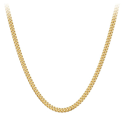 Cuban Hollow 3MM Link Chain by Kury - Available at SHOPKURY.COM. Free Shipping on orders over $200. Trusted jewelers since 1965, from San Juan, Puerto Rico.