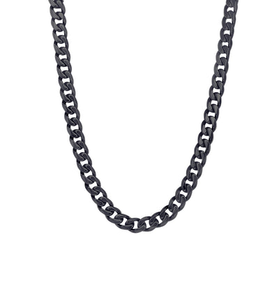 Black Curb Link Chain by Italgem - Available at SHOPKURY.COM. Free Shipping on orders over $200. Trusted jewelers since 1965, from San Juan, Puerto Rico.