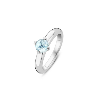 Light Blue Glimmer Ring by Ti Sento - Available at SHOPKURY.COM. Free Shipping on orders over $200. Trusted jewelers since 1965, from San Juan, Puerto Rico.