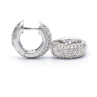 Kury Diamond Huggie Earrings 5x14.5MM by Kury - Available at SHOPKURY.COM. Free Shipping on orders over $200. Trusted jewelers since 1965, from San Juan, Puerto Rico.