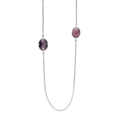 Purple Stones Necklace by Ti Sento - Available at SHOPKURY.COM. Free Shipping on orders over $200. Trusted jewelers since 1965, from San Juan, Puerto Rico.