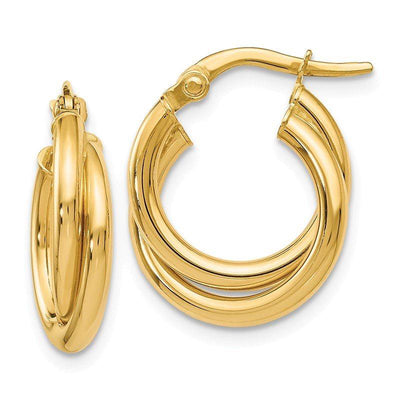 Double Hoop Earrings 25MM by Kury - Available at SHOPKURY.COM. Free Shipping on orders over $200. Trusted jewelers since 1965, from San Juan, Puerto Rico.