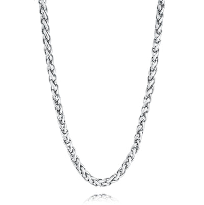 5mm Wheat Steel Chain by Italgem - Available at SHOPKURY.COM. Free Shipping on orders over $200. Trusted jewelers since 1965, from San Juan, Puerto Rico.