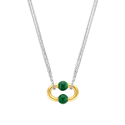 Bead Hardware Malachite Necklace by Ti Sento - Available at SHOPKURY.COM. Free Shipping on orders over $200. Trusted jewelers since 1965, from San Juan, Puerto Rico.