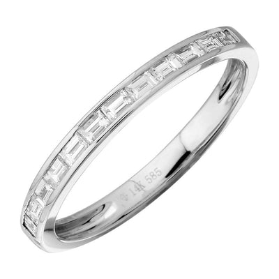 .29ct Baguette Diamond Ring 14K by Kury Bridal - Available at SHOPKURY.COM. Free Shipping on orders over $200. Trusted jewelers since 1965, from San Juan, Puerto Rico.