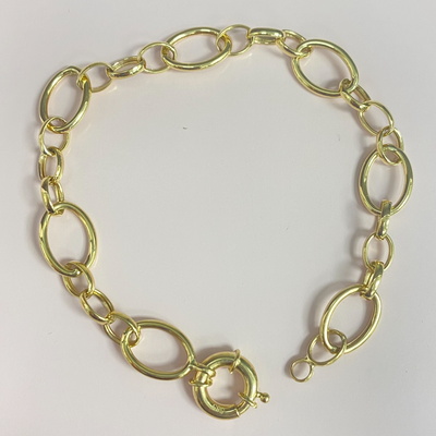 Big and Small Oval Links Bracelet 8'' by Kury - Available at SHOPKURY.COM. Free Shipping on orders over $200. Trusted jewelers since 1965, from San Juan, Puerto Rico.