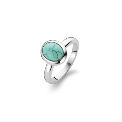 Turquoise Oval Ring by Ti Sento - Available at SHOPKURY.COM. Free Shipping on orders over $200. Trusted jewelers since 1965, from San Juan, Puerto Rico.