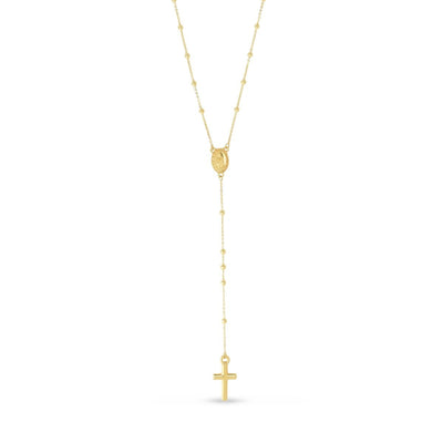 14K Gold Rosary Necklace 26'' by Kury - Available at SHOPKURY.COM. Free Shipping on orders over $200. Trusted jewelers since 1965, from San Juan, Puerto Rico.