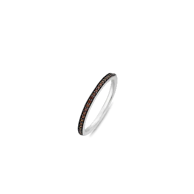 Half Eternity Brown Ring by Ti Sento - Available at SHOPKURY.COM. Free Shipping on orders over $200. Trusted jewelers since 1965, from San Juan, Puerto Rico.