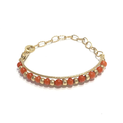 Half Coral Kids Bracelet 14K by Kury - Available at SHOPKURY.COM. Free Shipping on orders over $200. Trusted jewelers since 1965, from San Juan, Puerto Rico.