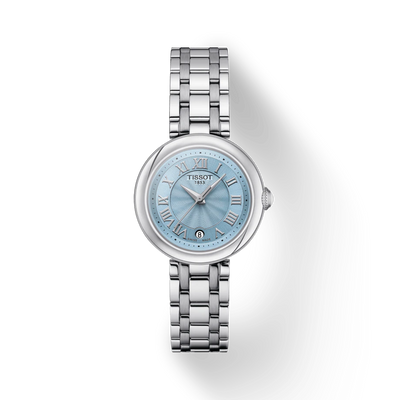 Bellissima Small Lady 25MM Blue Mother Pearl Watch by Tissot - Available at SHOPKURY.COM. Free Shipping on orders over $200. Trusted jewelers since 1965, from San Juan, Puerto Rico.